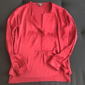Express red blouse